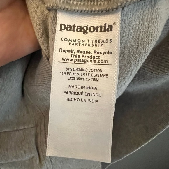 Patagonia Sweatshirt Mens Size S Gray Built Endure Iron Works Ironmongers Badge - Picture 4 of 4